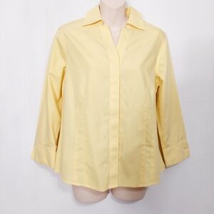 🔵BOGO FREE🔵 Taylor Investments Top Button Down Career Sz 8P